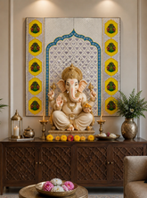 Decorative Premarked Square lotus panel - 527 ( with mirrors)