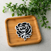Silver Mirror Flower Clay Decorative Cutout for Lippan Art & DIY Crafts MG-19