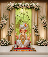 Peacock Tree Design Event Panel with Mirror Work – Wedding & Stage Backdrop(Only Mirror & Stencil) -1392