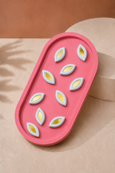 Golden Navette Mirror Clay Decorative Cutout-MG-17