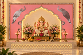 Peacock Arch Mirror Work Ready Piece for Wedding & Event Decoration - BAPS-103