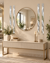 Flexible Straight Mirror Strip on Transparent Sheet for Wall Decor, Mirror Frame & DIY Home Decoration--ST-27