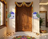 Ready-Made Peacock MDF Decorative Wall Hanging -728