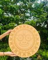 Jagannath Round mdf (with mirrors)-456