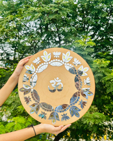 Round Rangoli mdf (with mirrors)-442