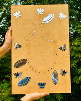 Shareenathji Wall Decor Frame (with mirrors)-423