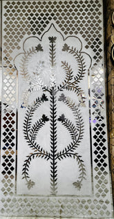 Fancy silver Flower shape Panel mirror For Event-1296 (Only Mirror)(with stancil)