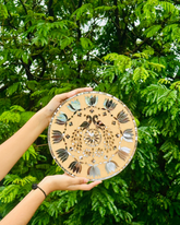 Round peacock mdf (with mirrors)-461