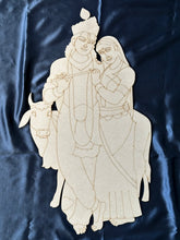 MDF Premarked Radhe Krishna shape-593