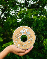 Peacock Candle holder (with mirrors)-484