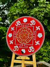 Premarked Shree Yantra Decorative Cutout with Mirror-506