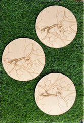 MDF Premarked Pichwai Cow shape-88