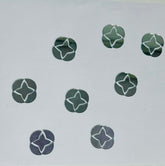 Fancy Star Flower Shape silver mirror (1453)