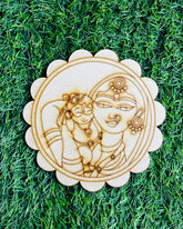 MDF Premarked Round Little Krishna shape-135