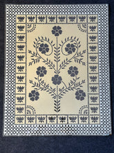 Premarked Floral Design MDF Wall Art Board With Mirror-637