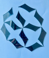 Limited Edition Wave Leaf Shape Silver Mirror - Ex-15