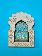 Mdf jharokha candle holder with mirrors - 541