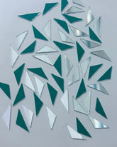 Fancy Triangle Shape Silver Mirror - 1430