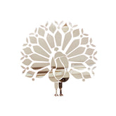 Fancy silver peacock shape mirror mor-110