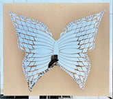 Fancy silver Butterfly shape mirror P-1314