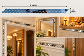Decorative Mirror Lace Border Strip for DIY Art, Wall & Home Decor – Gold, Silver & Without Border Options-ST-50