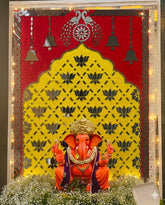 Decorative Premarked Lotus panel (with mirrors) - 526