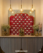 Fancy Small Lotus-Panel mirror For Home Decor 1 piece-414