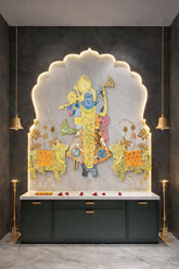 Decorative Premarked shree nath ji MDF With Mirror -567