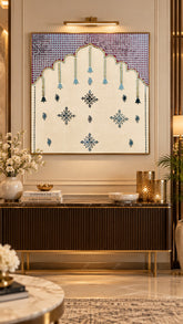 Traditional Mandap Mirror Work Ready Piece - BAPS-97