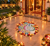 Ready-Made Mandala Mirror Design on Transparent Sheet for Lippan Art & Wall Décor ST-53