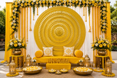 Round Mirror Mandala – Layered Lippan Art Wall Décor (Ready Piece) 5 Feet- BAPS-63