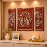 Peacock Floral MDF Decorative Wall Panel Set-769