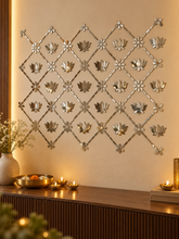 Ready-Made Lotus Mirror Wall Decor on Transparent Sheet for Lippan Art ST-52