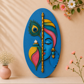 MDF Premarked oval lord krishna shape-155