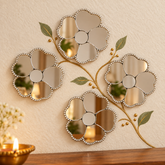 Flower Shape Mirror Wall Decor – Ready Made Decorative Mirror Piece ST-43