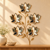 Ready Made Mirror Lotus Wall Décor ST-35