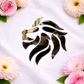 Fancy lion shape silver mirror S-111