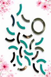 Fancy shape silver mirror-(P-9)