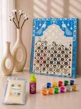 Mandir Background Frame (with mirrors)-476 Mosaic kit-1601