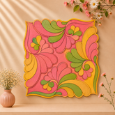 Mdf Premarked square fancy design-103