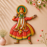 Mdf kathakali dance cutout-147
