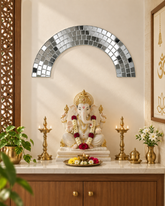 Flexible Wave Shape Mirror Strip on Transparent Sheet for DIY Wall & Home Decor--ST-26