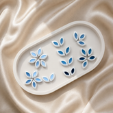 Leaf Petal Mirror Clay Beads for Lippan Art-MG-5