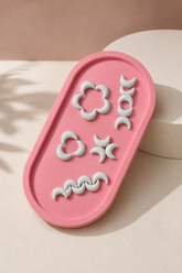 Crescent Moon Shape Mirror for Lippan Art & DIY Craft-MG-7