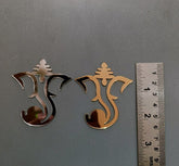 Acrylic ganesha shape mirror-13