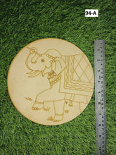 MDF Premarked Round Elephant-94
