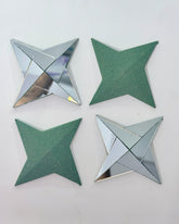 3D Star Shape MDF With Mirror – Decorative Wall Art for Home & Craft Projects-606