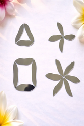 Limited Edition Left Petal Shape Glass Mirror Pieces for Lippan Art-Ex-34