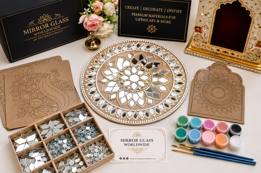 Lippan art materials, fancy mirrors & premarked MDF
