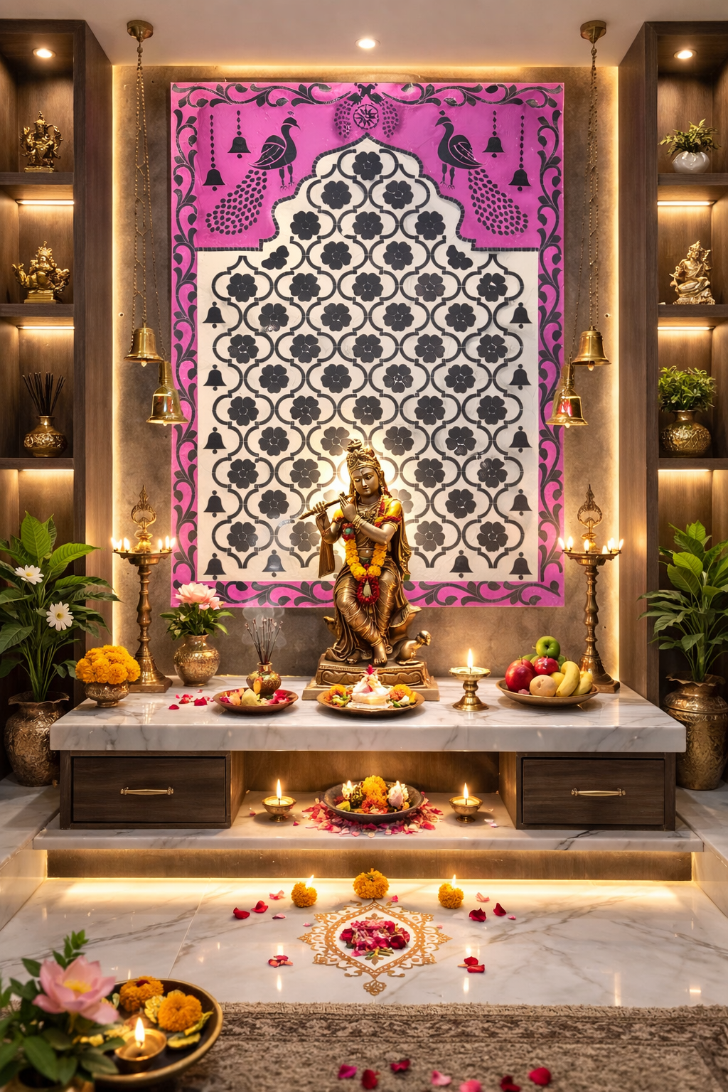 Krishna Mandir Decor